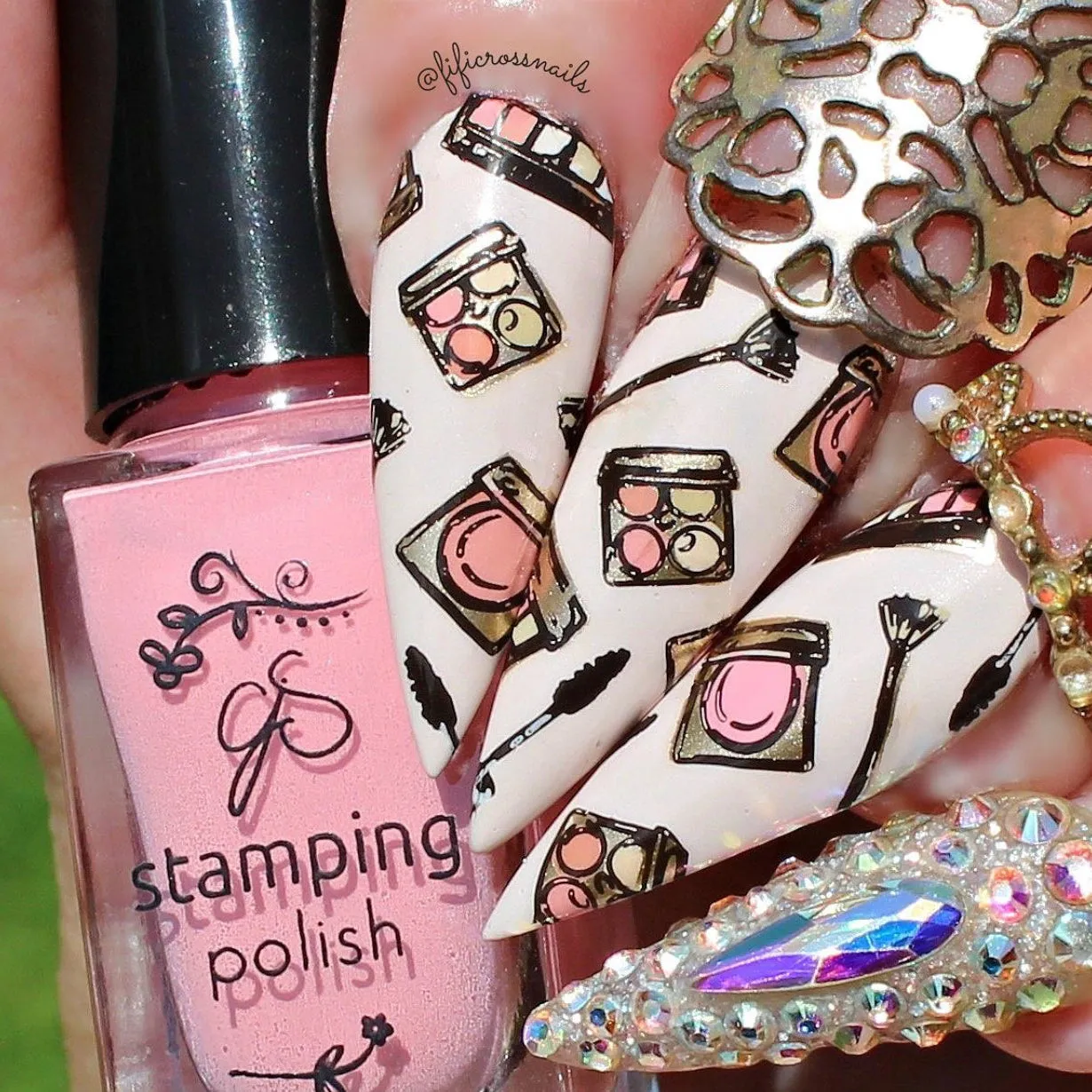 Clear Jelly Stamper CjS-189 But First Makeup stampingplade