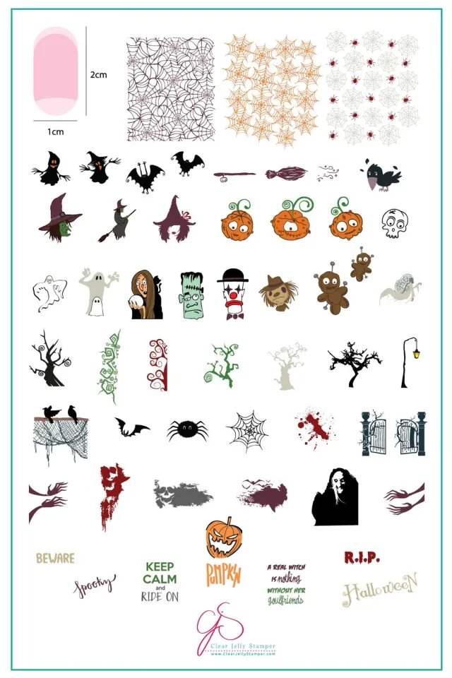 Clear Jelly Stamper Goulfriends CjSH-57 stampingplade halloween