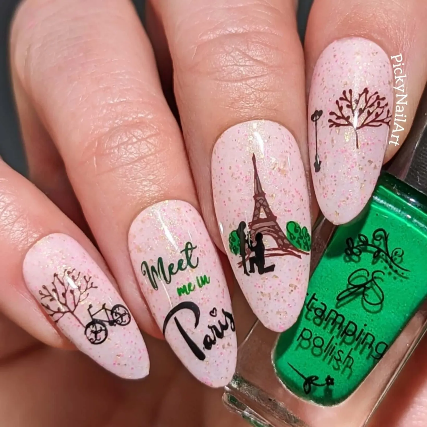 Clear Jelly Stamper CjSV-46 Meet Me in Paris stamping plade romantisk