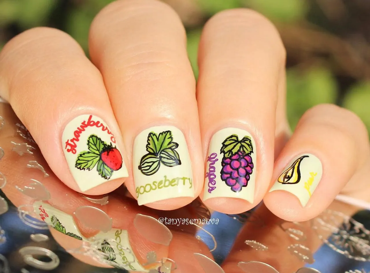 Clear Jelly Stamper CjS-211 Tropical Sensation stamping plade frugt