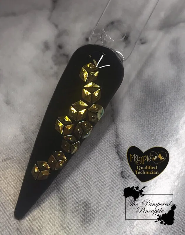 Indigo Nails Diamonds Shapes neglepynt – 3D sten