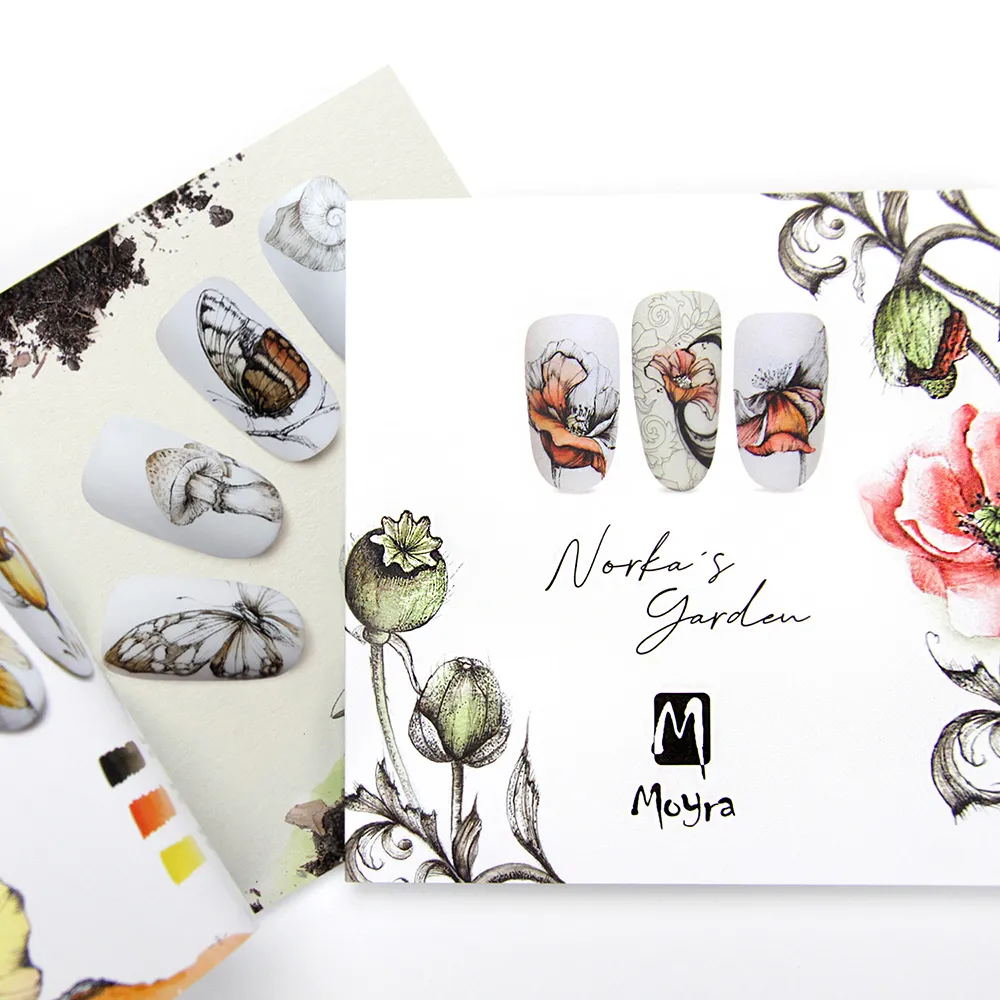 Moyra Norka's Garden neglebog 72 sider stamping