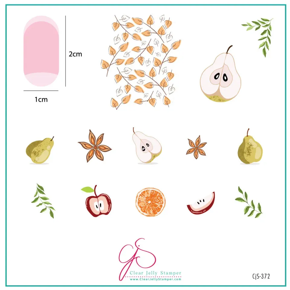 Clear Jelly Stamper CjS-372 Autumn Orchard stempelplade efterår