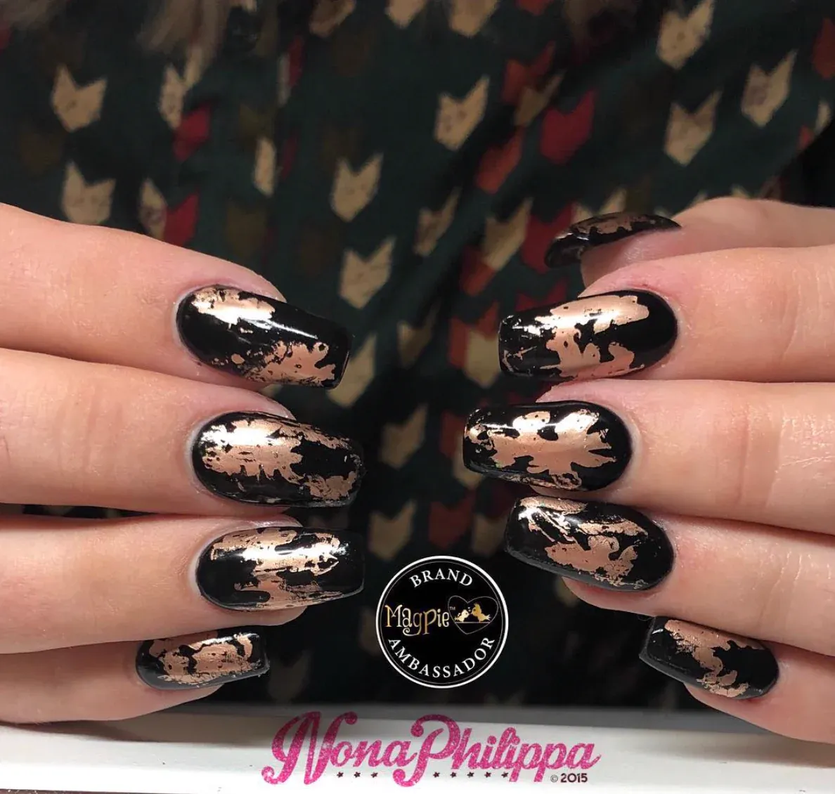 Indigo Nails Beautystones Etta-Rose neglefolie metallisk glans