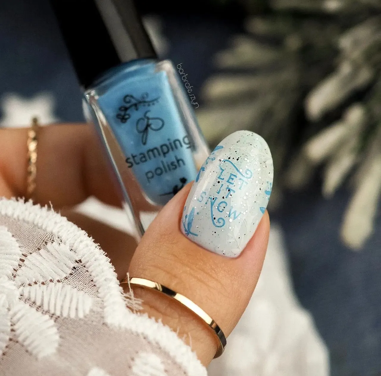Clear Jelly Stamper CjSC-18 stempelplade Let it Snow snefnug