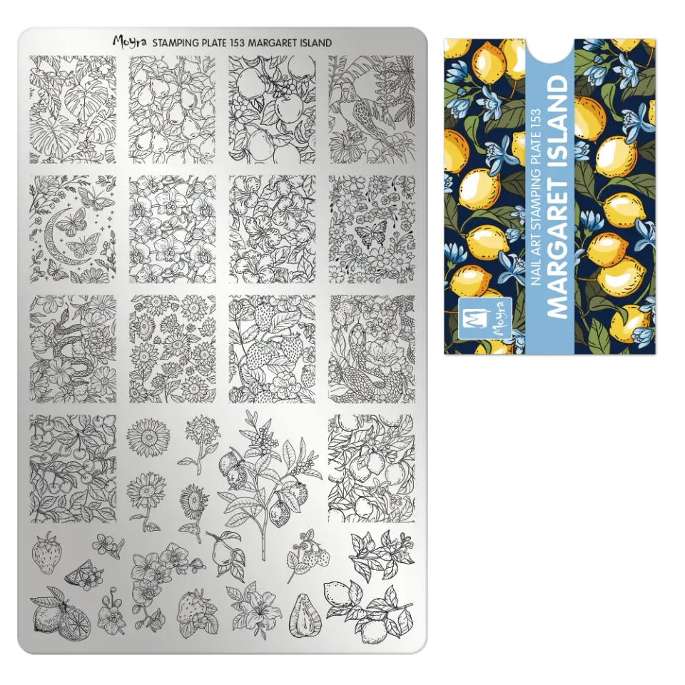 Moyra Stamping Plate 153 Margaret Island stempelplade