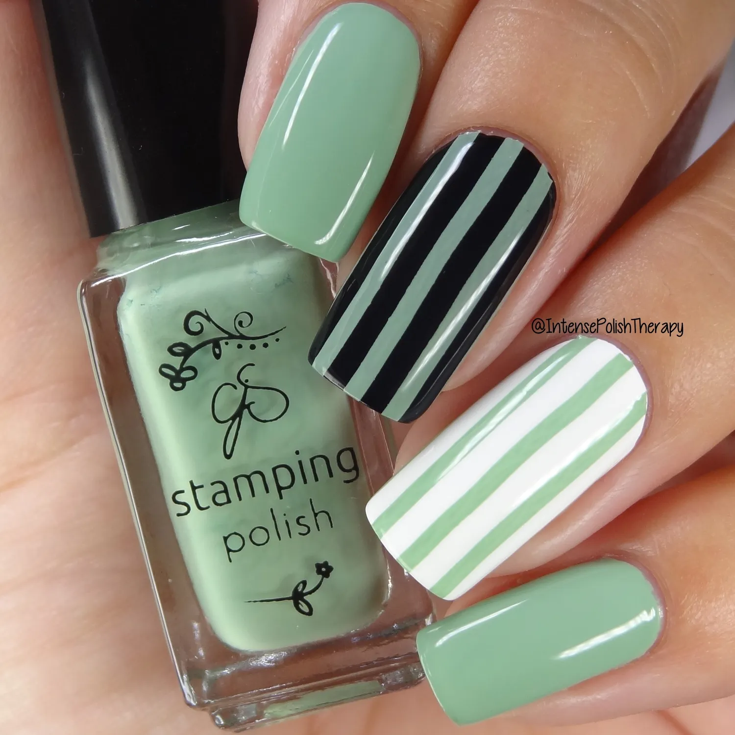 Clear Jelly Stamper 83 Vintage Julep stamping lak grøn 5 ml højpigmenteret