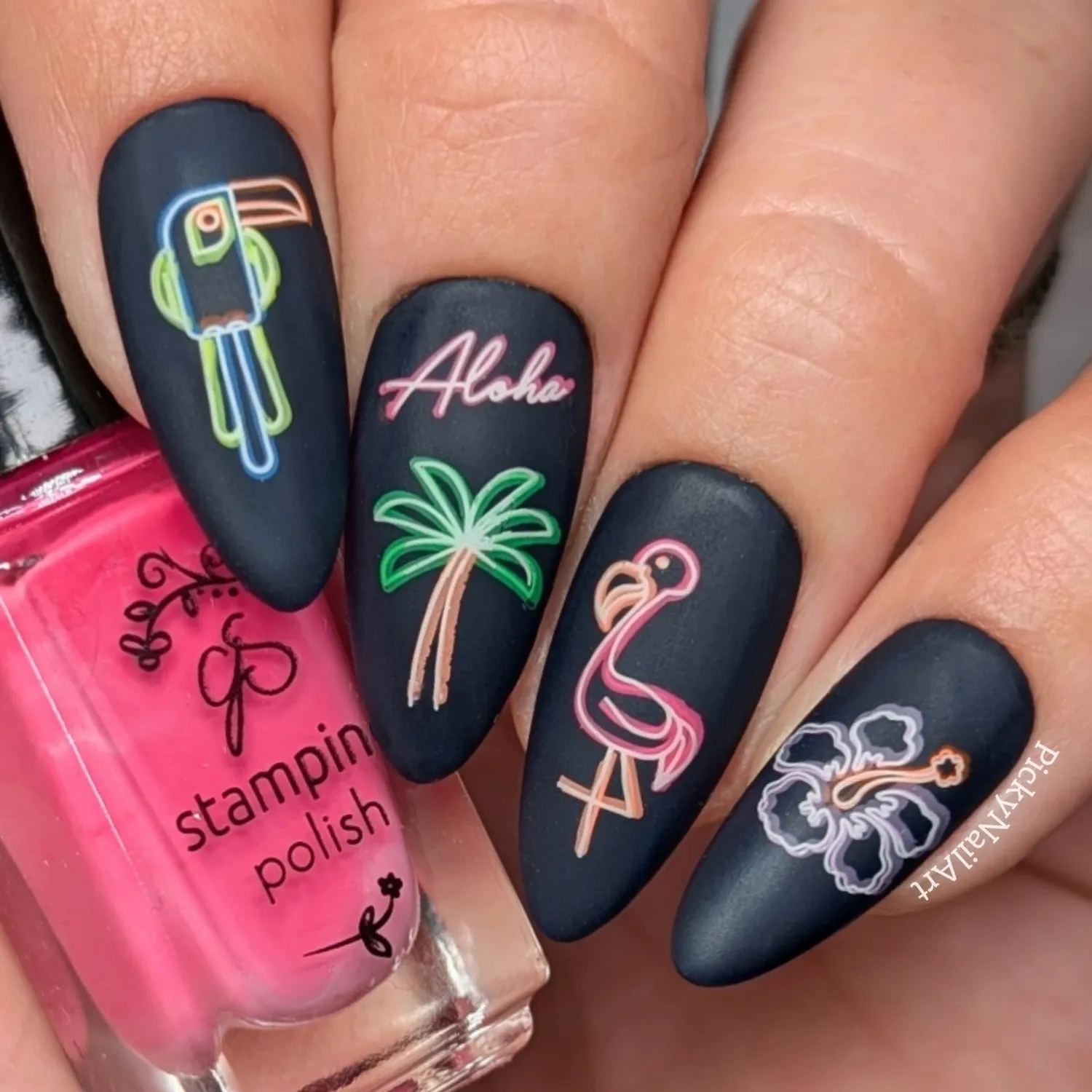 Clear Jelly Stamper CJS-366 Neon Summer stamping plade sommer