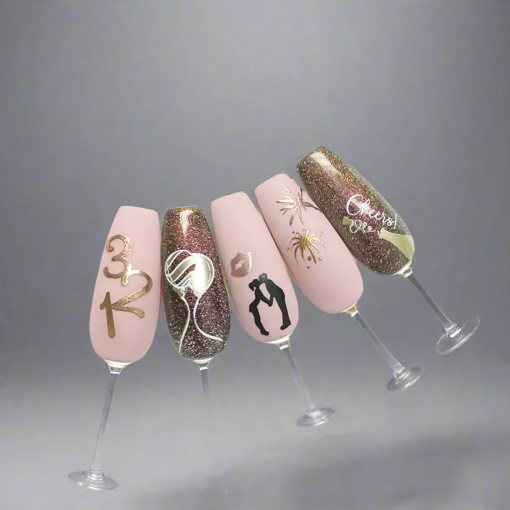 Clear Jelly Stamper CjSH-84 New Year stamping plade nytår