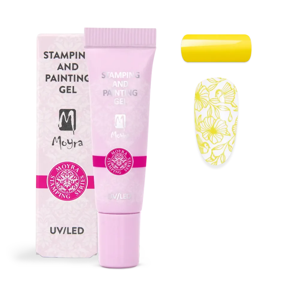Moyra Stamping painting gel 02 Yellow 7 g no-wipe