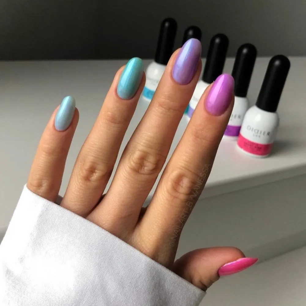 Didier Lab Exotic Bluebird gellak blå shimmer HEMA-fri