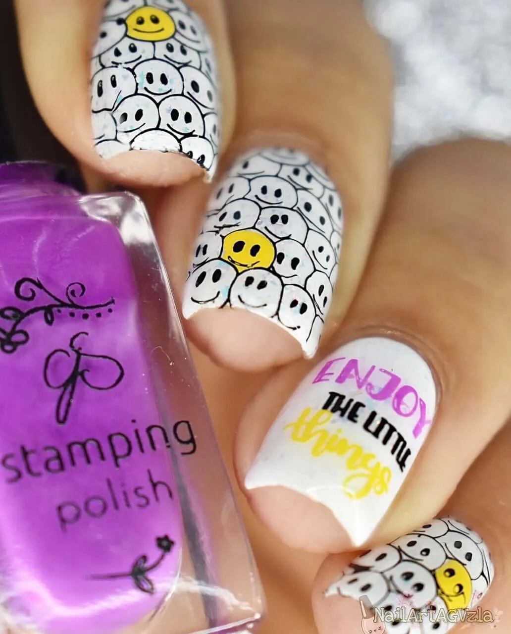Clear Jelly Stamper CjS-325 Smile stampingplade stor