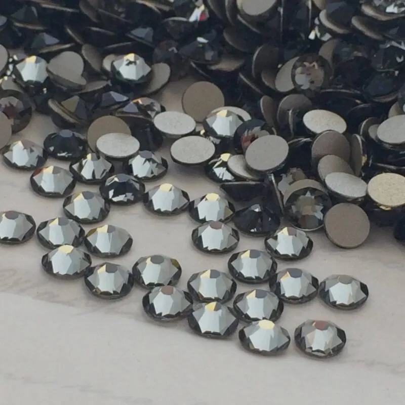 Beautystones Black Diamond neglekrystaller flad ryg
