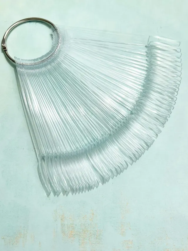 Clear Jelly Stamper negletip ring swatch 50 stk sort