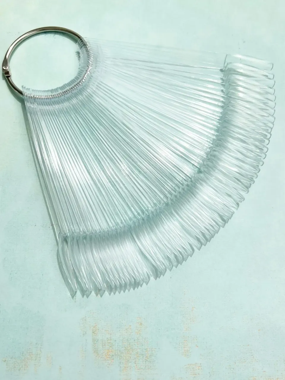 Clear Jelly Stamper negletip ring swatch 50 stk sort