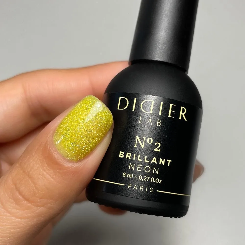 Didier Lab Brillant Neon No.2 gellak 8 ml gul