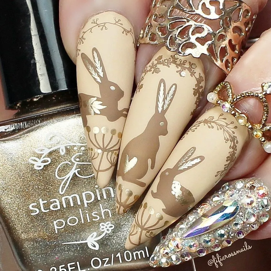 Clear Jelly Stamper H-30 stampingplade Enchanted Easter påske