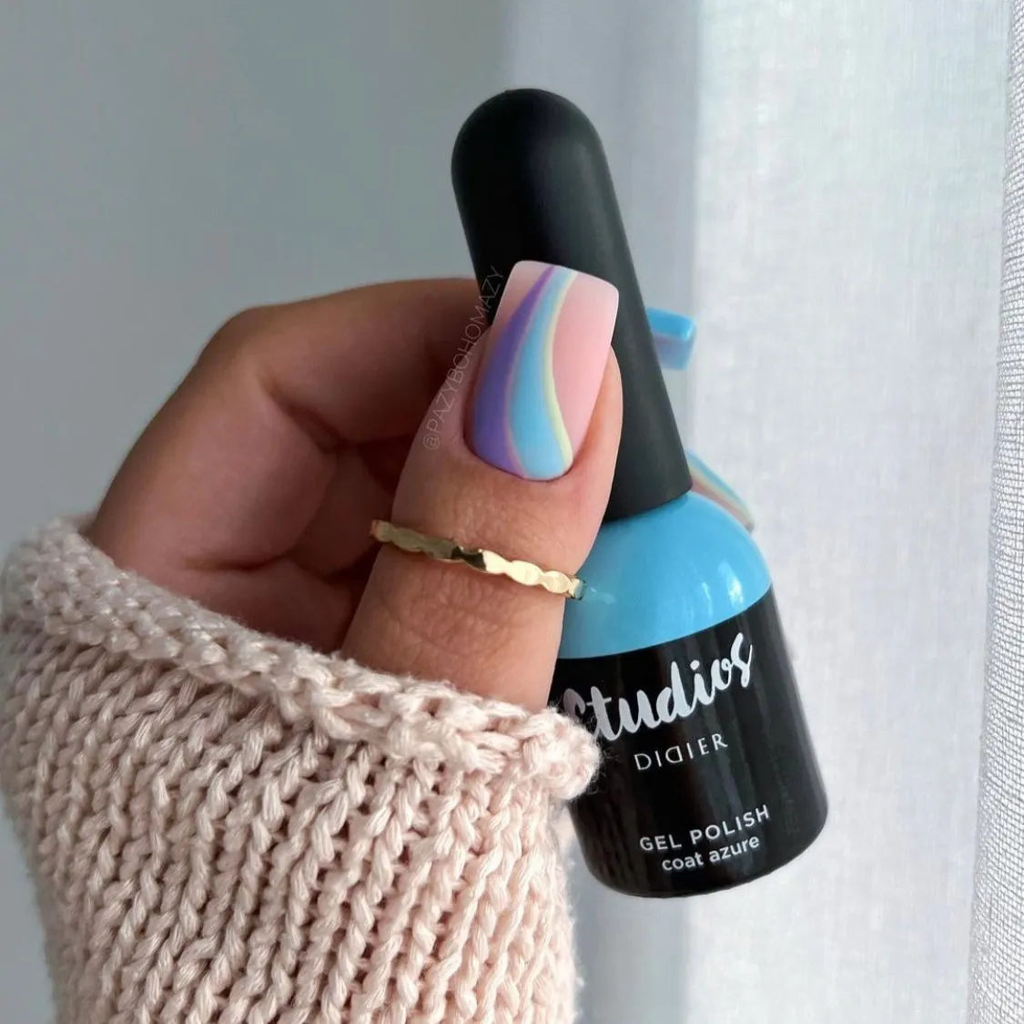 Studios Didier Coat Azure gellak blå