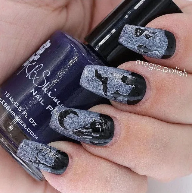 Clear Jelly Stamper Spooky CjSH-05 stampingplade 6x6 cm Halloween
