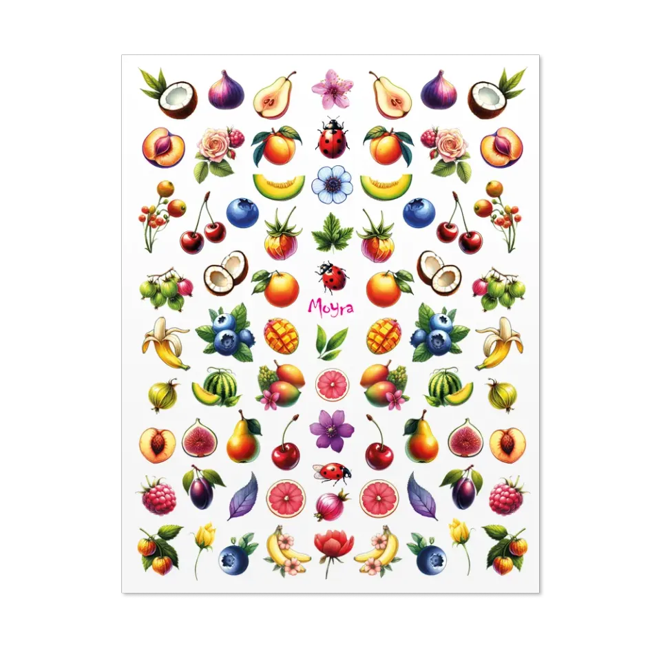 Moyra Nail Stickers 27 selvklæbende ark