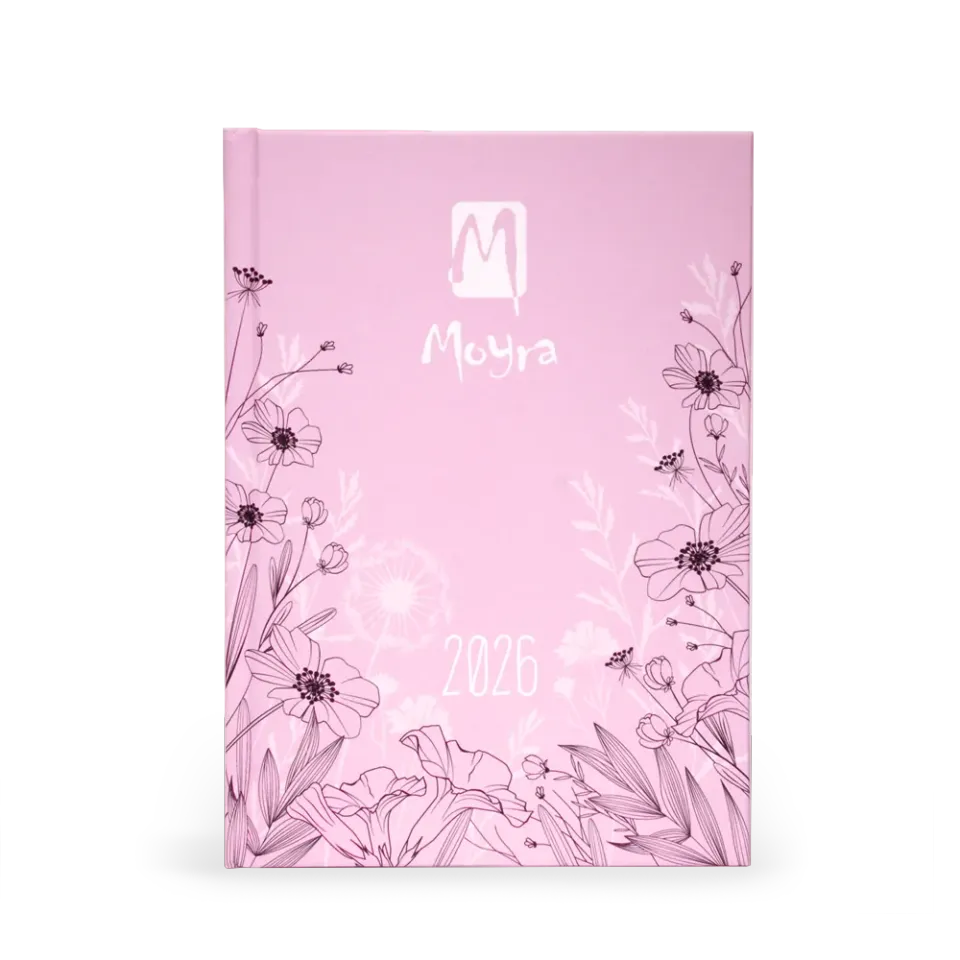 Moyra Agenda 2026 kalender B6 hardcover til negle