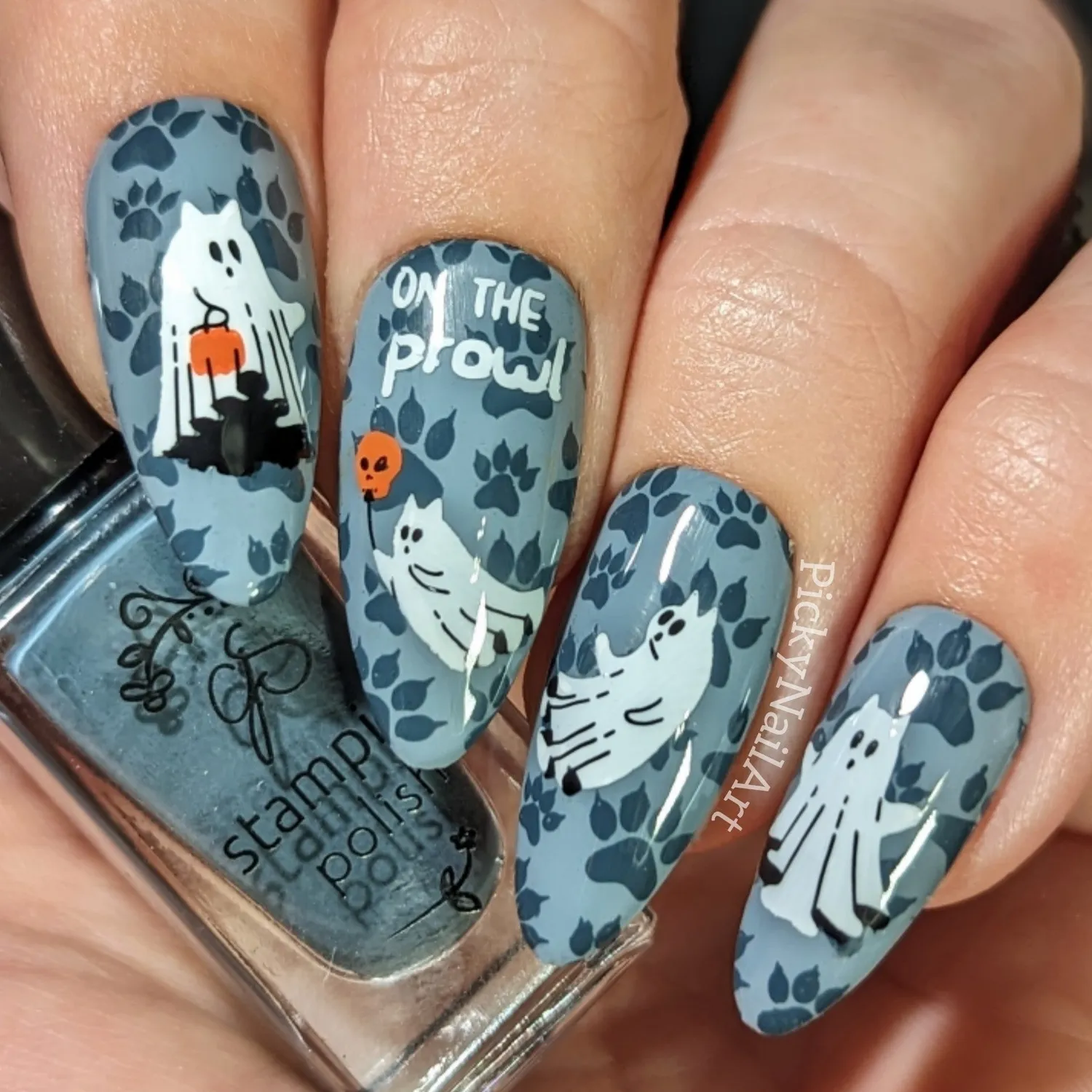 Clear Jelly Stamper Cat-O-Ween CjSH-96 stampingplade halloween