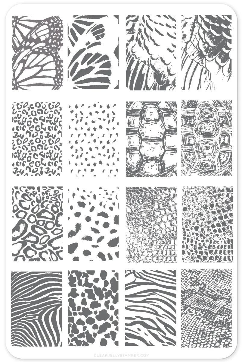 Clear Jelly Stamper Texture CjS-77 stempelplade dyreprint