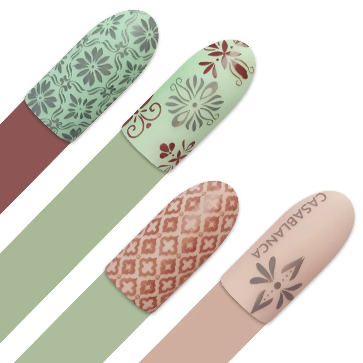 Moyra stempelplade 152 Casablanca nail art