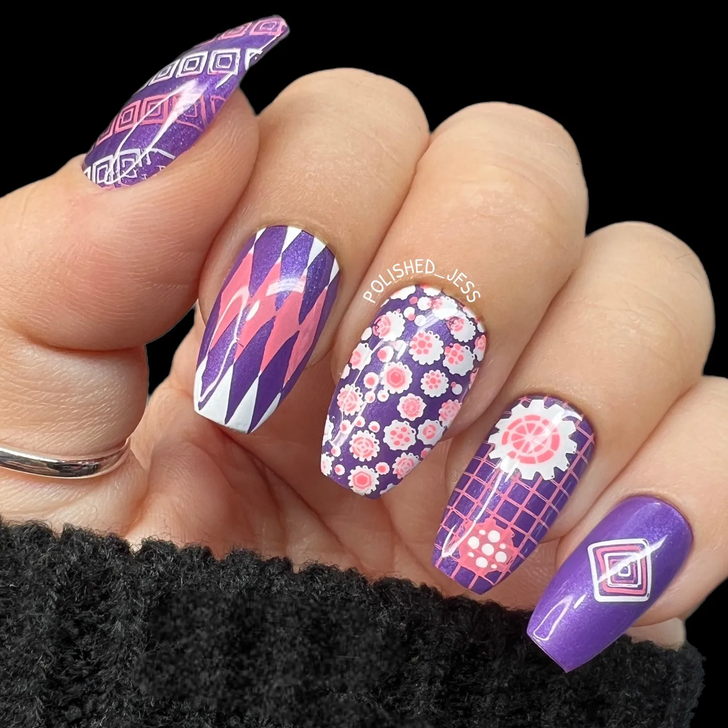 Clear Jelly Stamper LC-37 Chantel's Full Coverage stamping plade