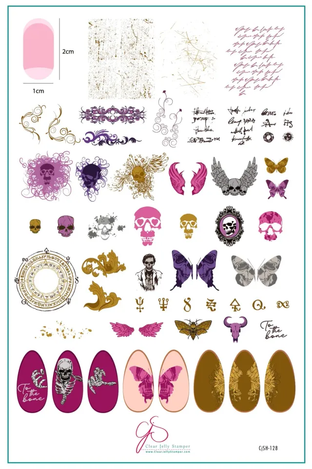 Clear Jelly Stamper Macabre Muse CjSH-128 stampingplade halloween