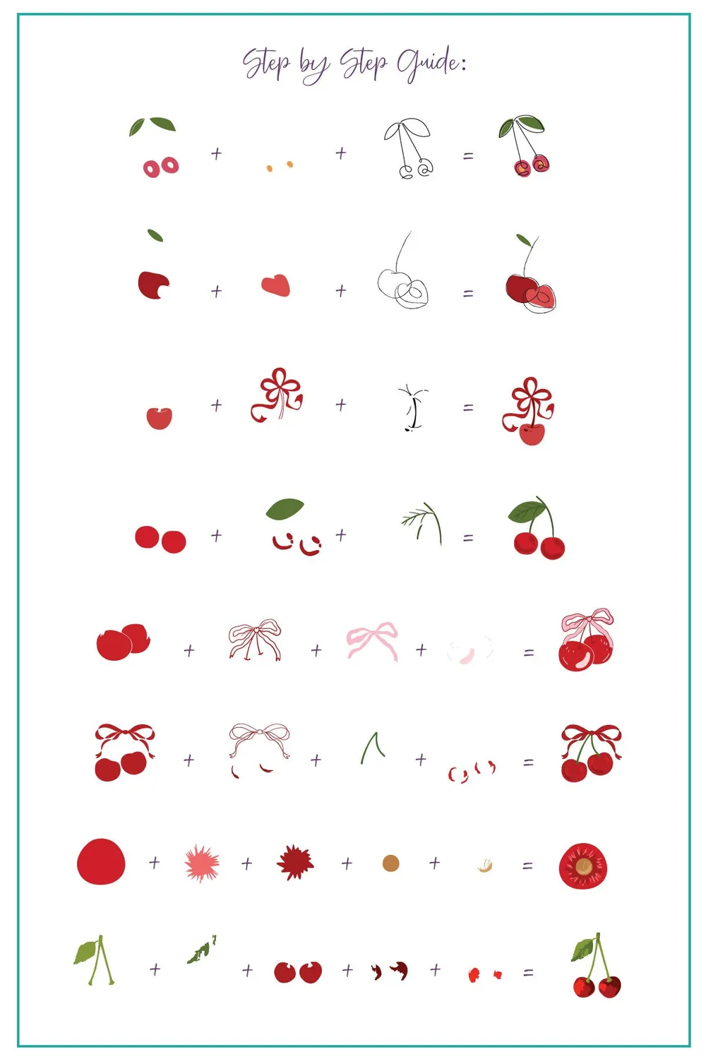 Clear Jelly Stamper Cherry Bomb stampingplade CjS-382 14x9