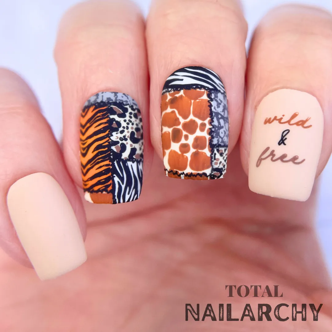Clear Jelly Stamper CjS-342 Animal Print stamping plade
