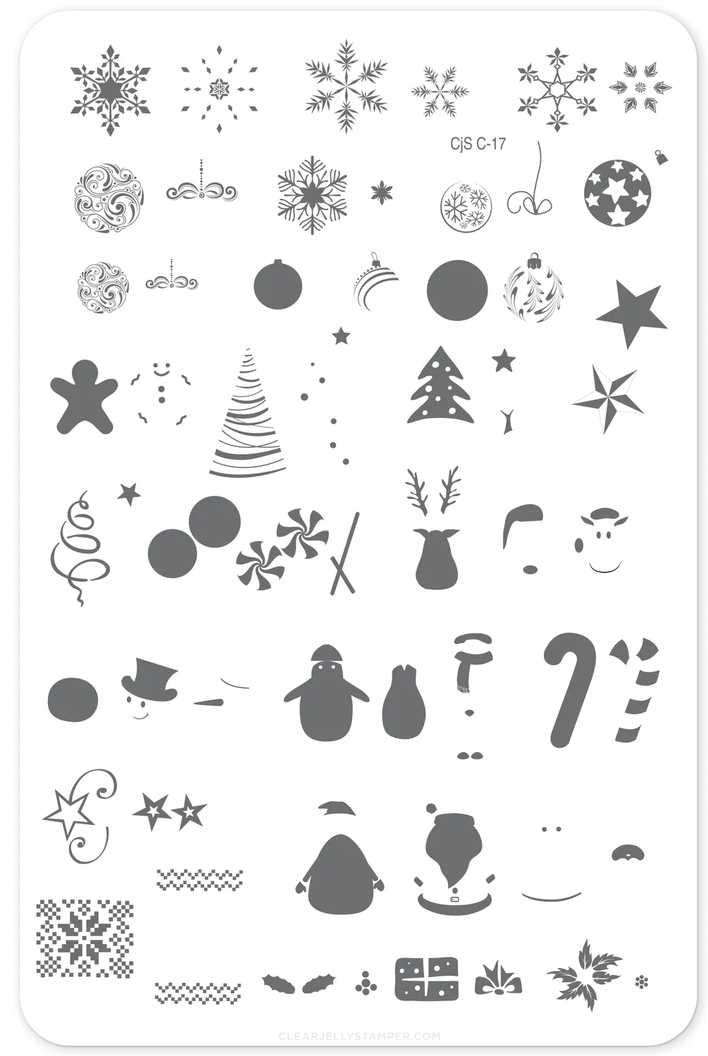 Clear Jelly Stamper C-17 Better Not Pout stampingplade jul stor