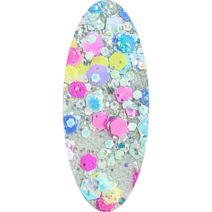 Mline 02 Frosty Flakes glittergel 15 ml effekt