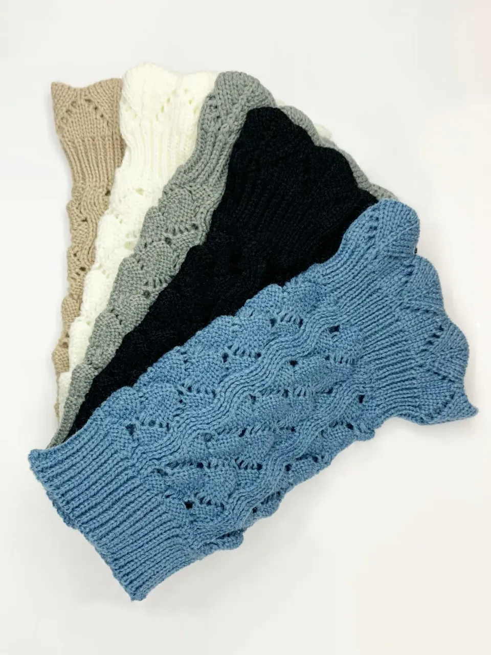 Clear Jelly Stamper Knitted Cuffs manchet grå strik
