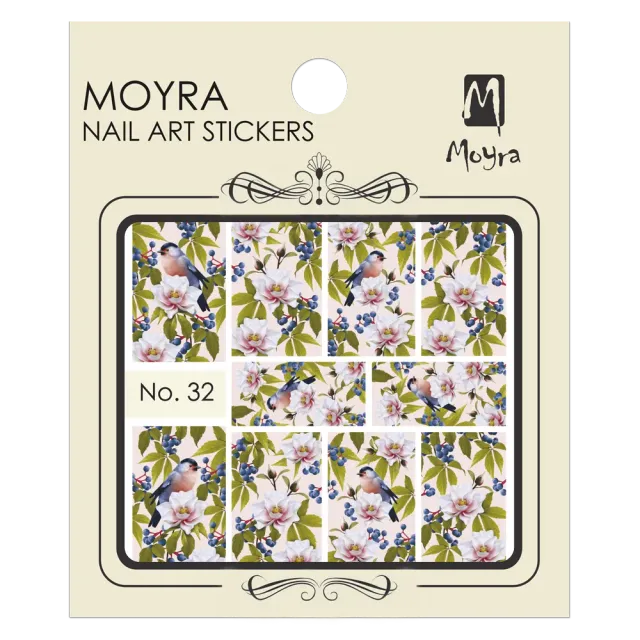 Moyra Nail Art Stickers No. 32 negleklistermærker vandmærke