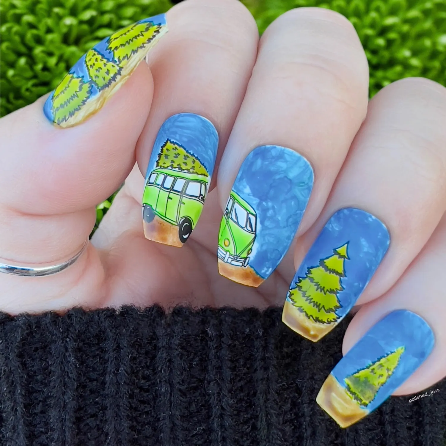 Clear Jelly Stamper Hippie Holiday CjSC-79 stamping plade jul