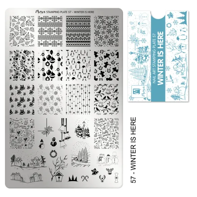 Moyra Stamping Plate 57 Winter is Here stempelplade