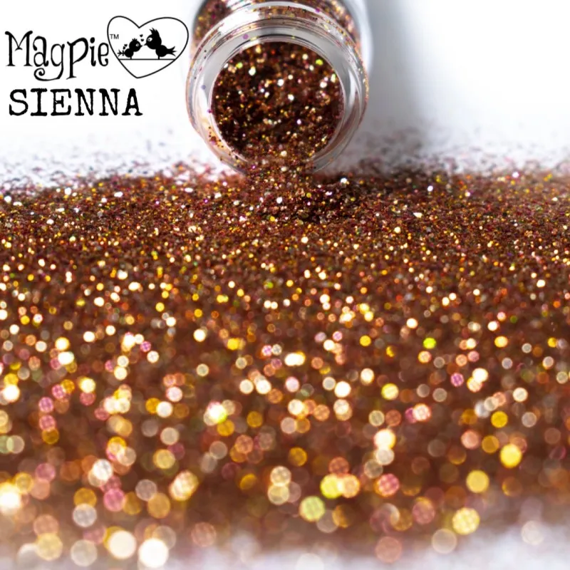 Beautystones Sienna Glitter negleglitter varm glød