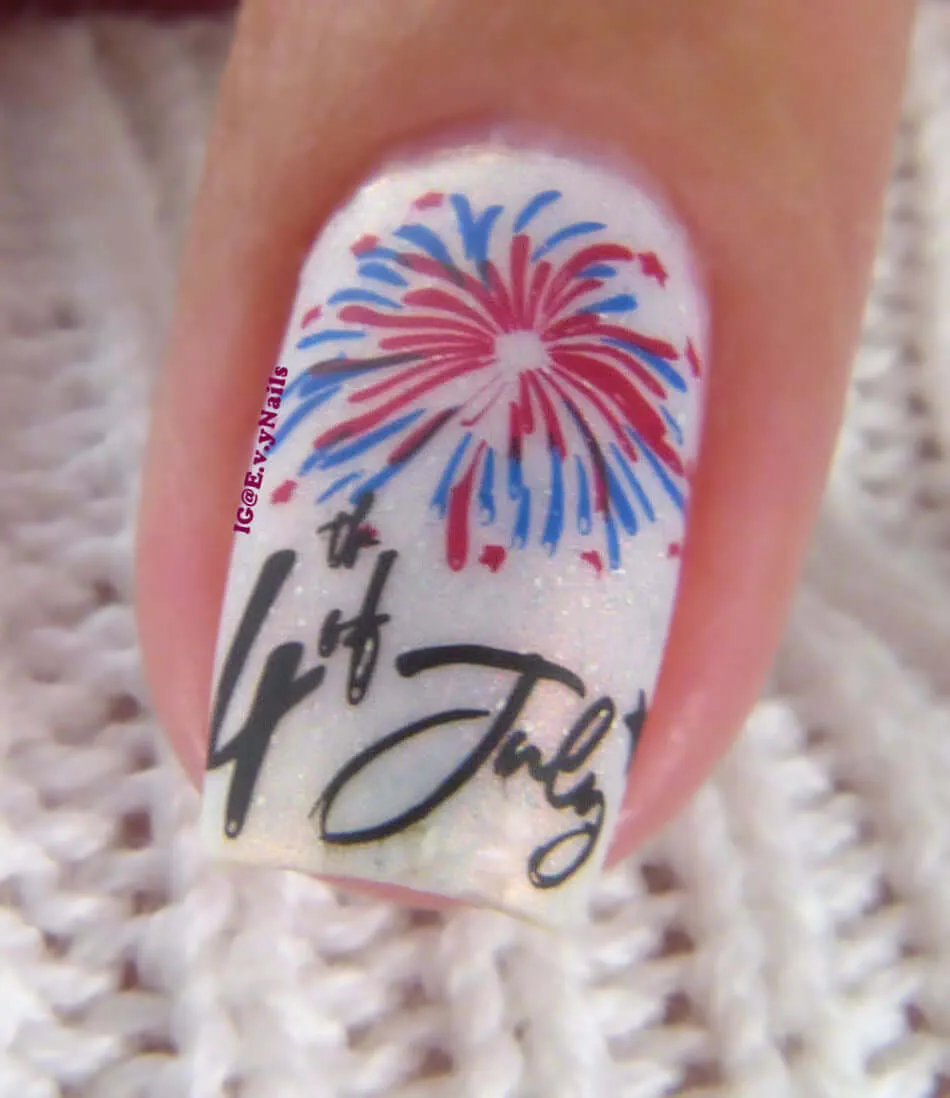 Clear Jelly Stamper Fourth of July CjS-255 stamping plade flag