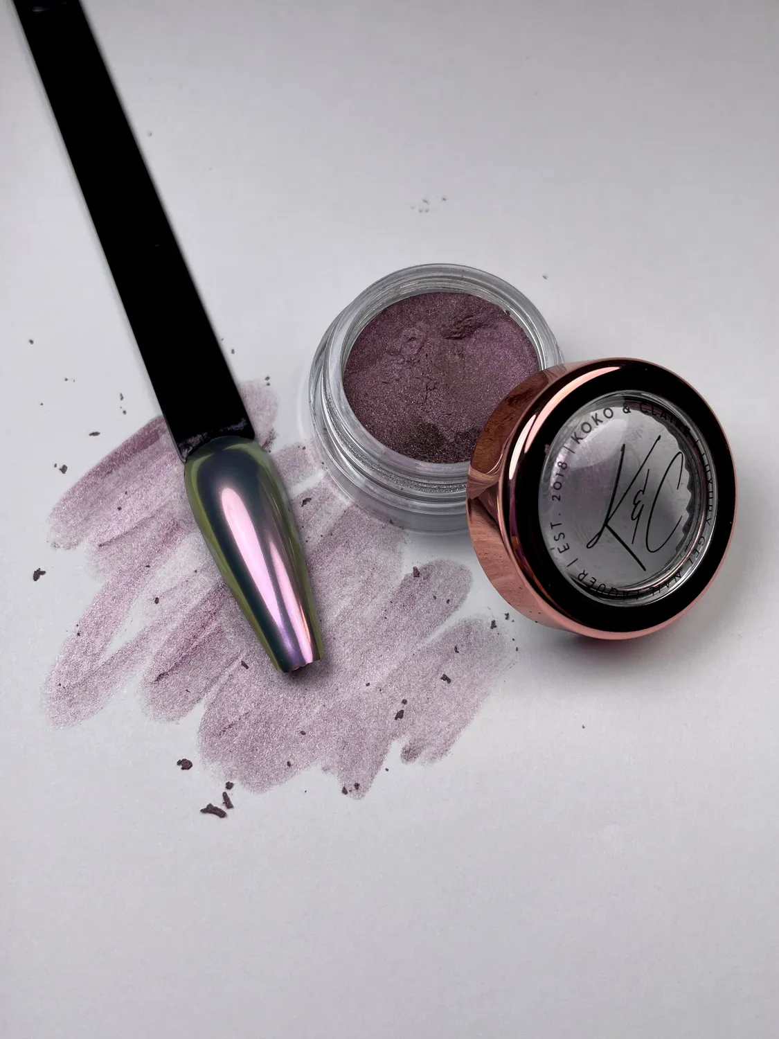 Clear Jelly Stamper Koko & Claire Cat-Eye Chrome Champagne Dream