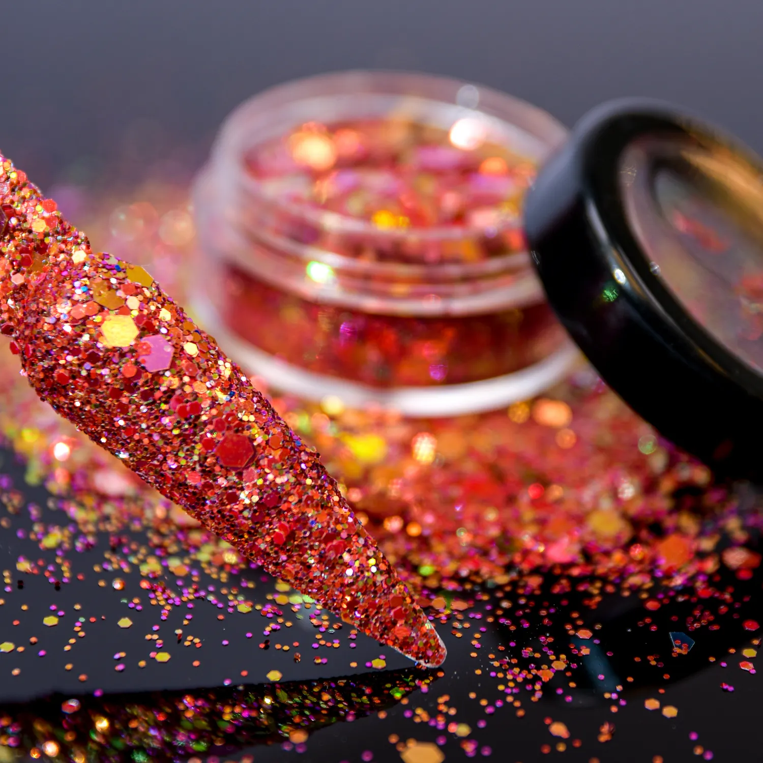 Moonflair Chameleon Glitter Phoenix løsglitter 4-6 g farveskift