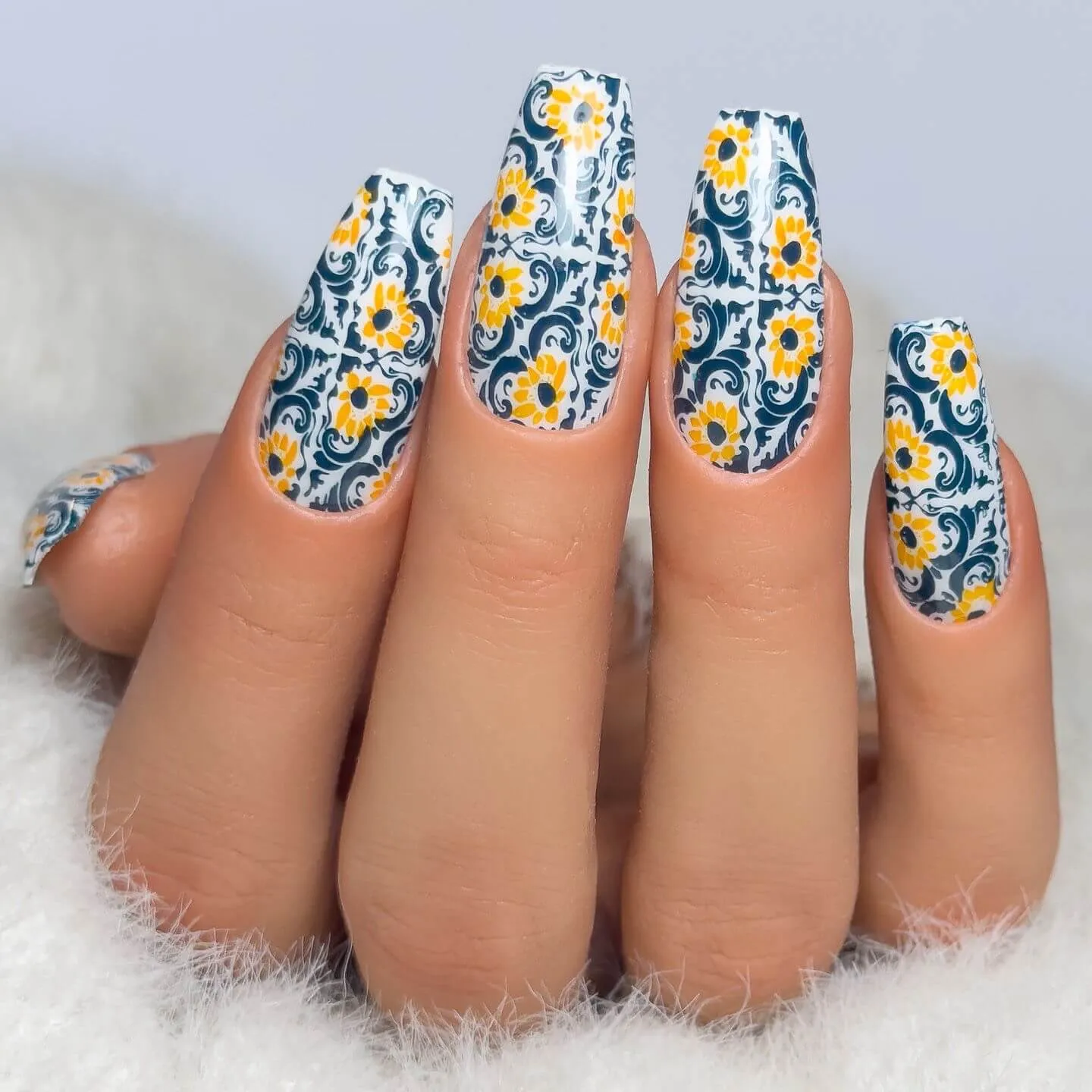 Clear Jelly Stamper CjS-361 Floral Mosaic stampingplade