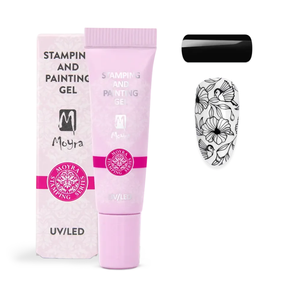 Moyra Stamping Painting Gel 07 Black stamping gel 7 g