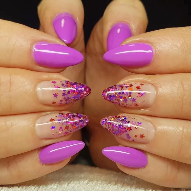Indigo Nails Frankie Stars neglepynt stjerner med glans