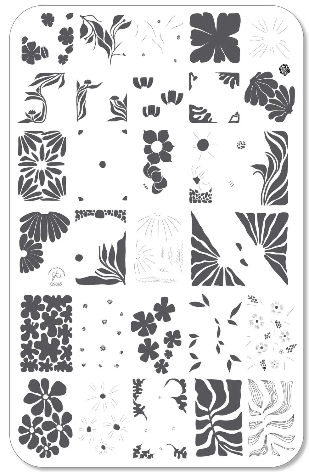 Clear Jelly Stamper Urban Garden CjS-365 stamping plate floral