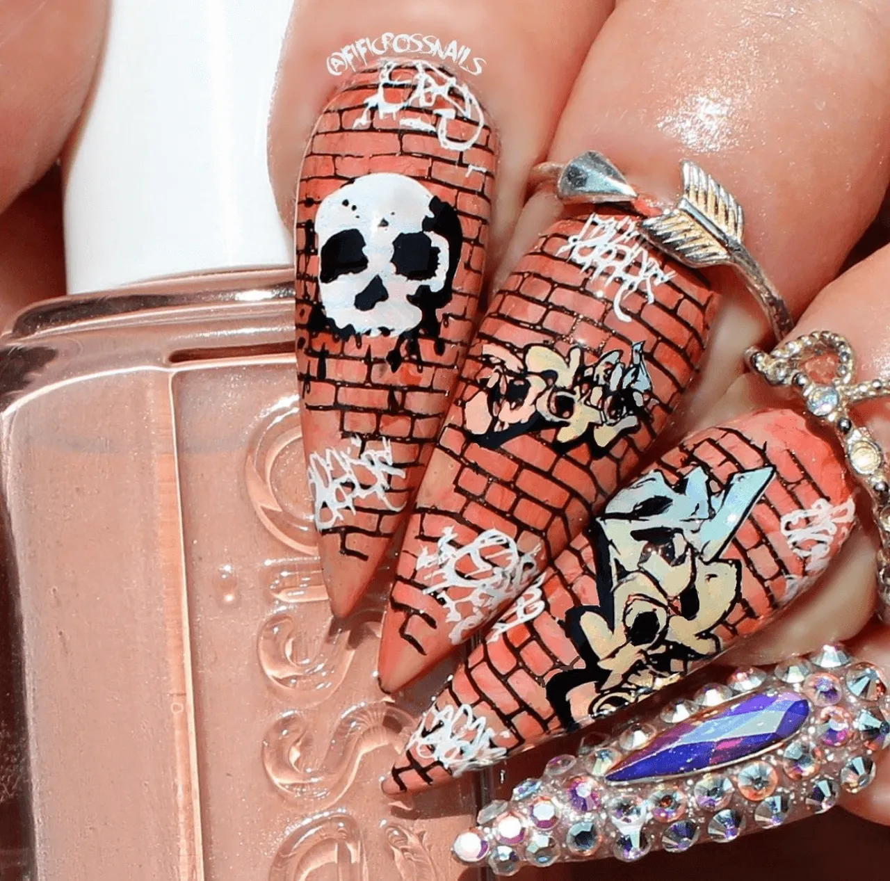 Clear Jelly Stamper CjS-244 Graffiti stamping plade skull