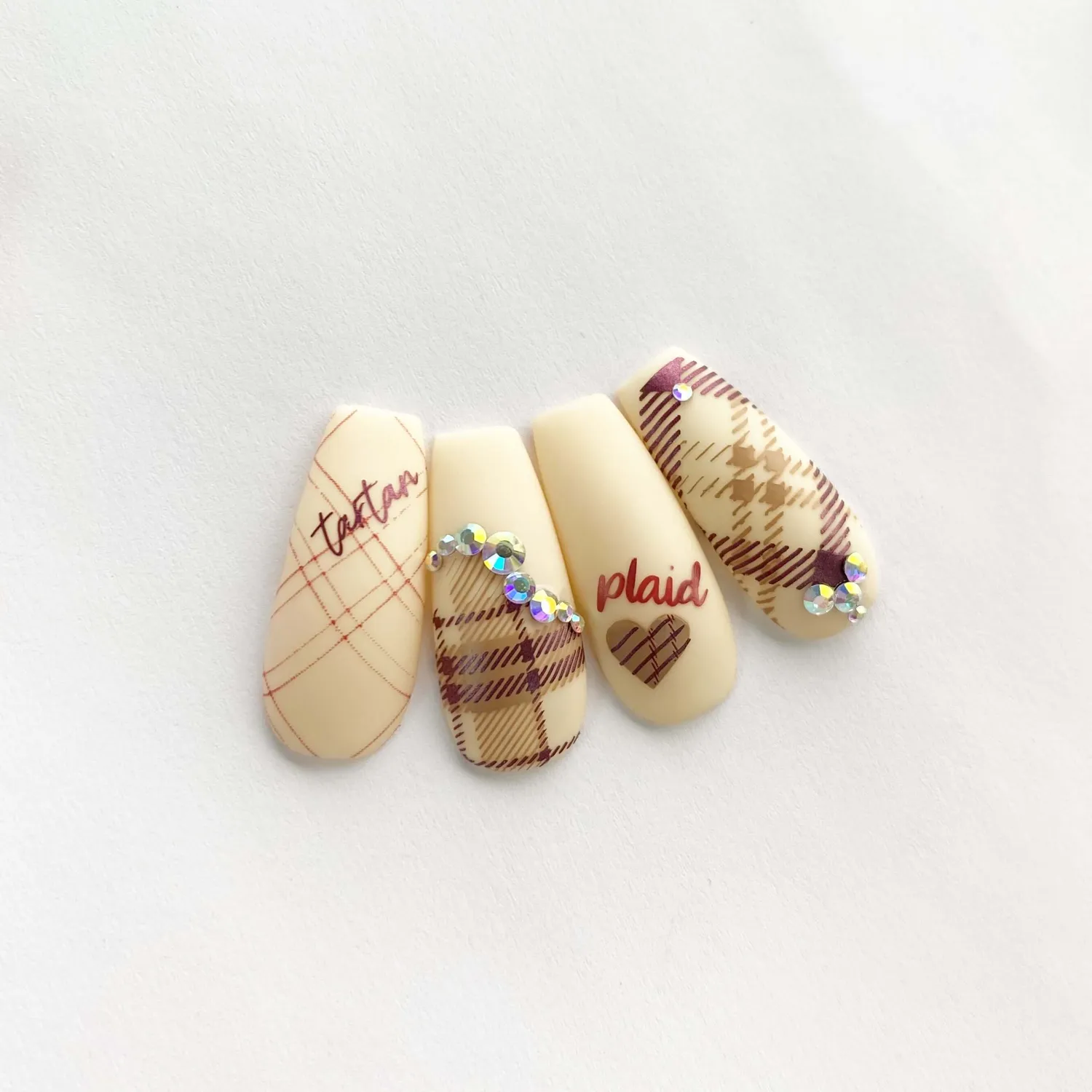 Clear Jelly Stamper CjS-276 Plaid stamping plade tartan