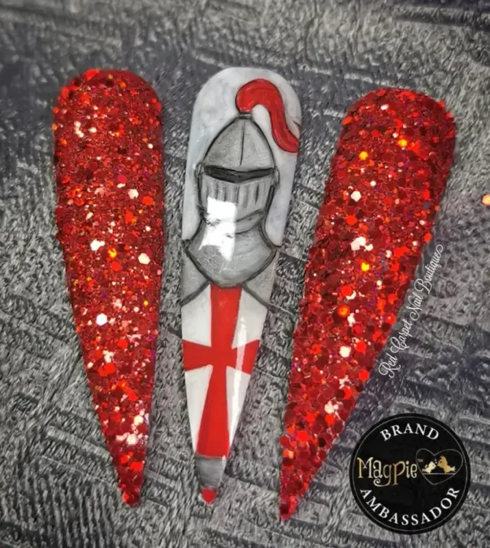 Beautystones Valentina negleglitter rosa guld