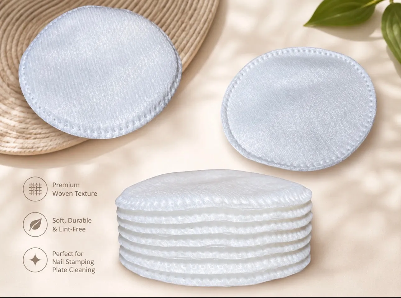 Clear Jelly Stamper Cotton Rounds vatrondeller 150 stk